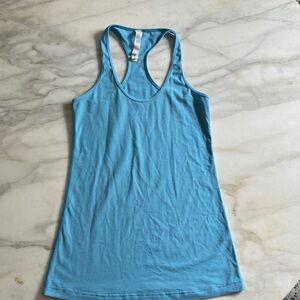 lululemon athletica Aqua Microstripe Tank Top size 8